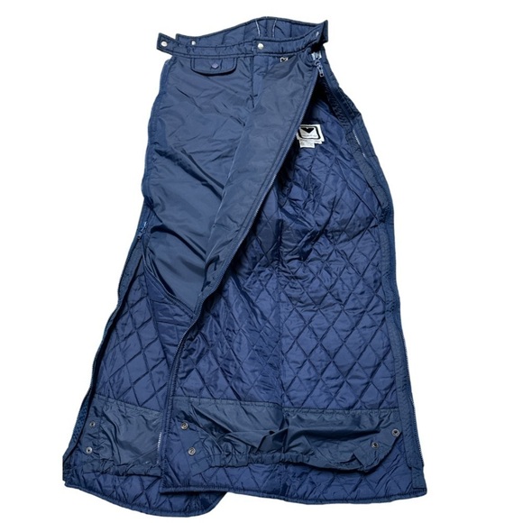 Obermeyer Vintage "Warm Up"  Full Side Dual Zipper Legs Snow/Ski Pants Navy - Picture 2 of 13